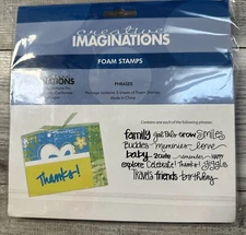 Creative Imaginations Praises Foam Stamps New In Pk