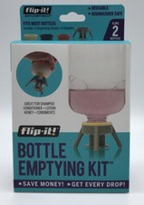 Flip-it Bottle Emptying Kit - Flip Bottle Upside Down To Get Every Drop Out of