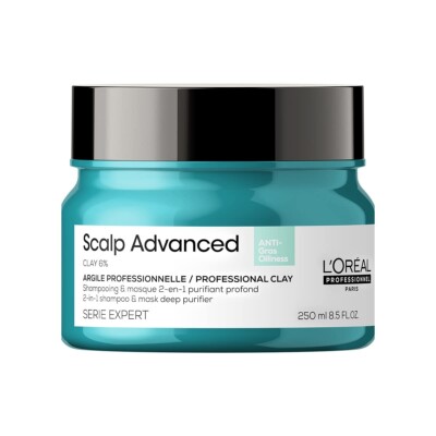 L Oréal Professionnel Scalp Advanced Anti-Oiliness 2-In-1 Clay 250 gm