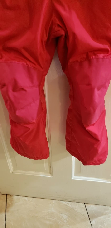 LANDS END KID GIRLS SIZE 5 PINK SNOW SUIT PANTS SNOW BIB SNOWBOARDING SKISUIT  - Image 3 of 4