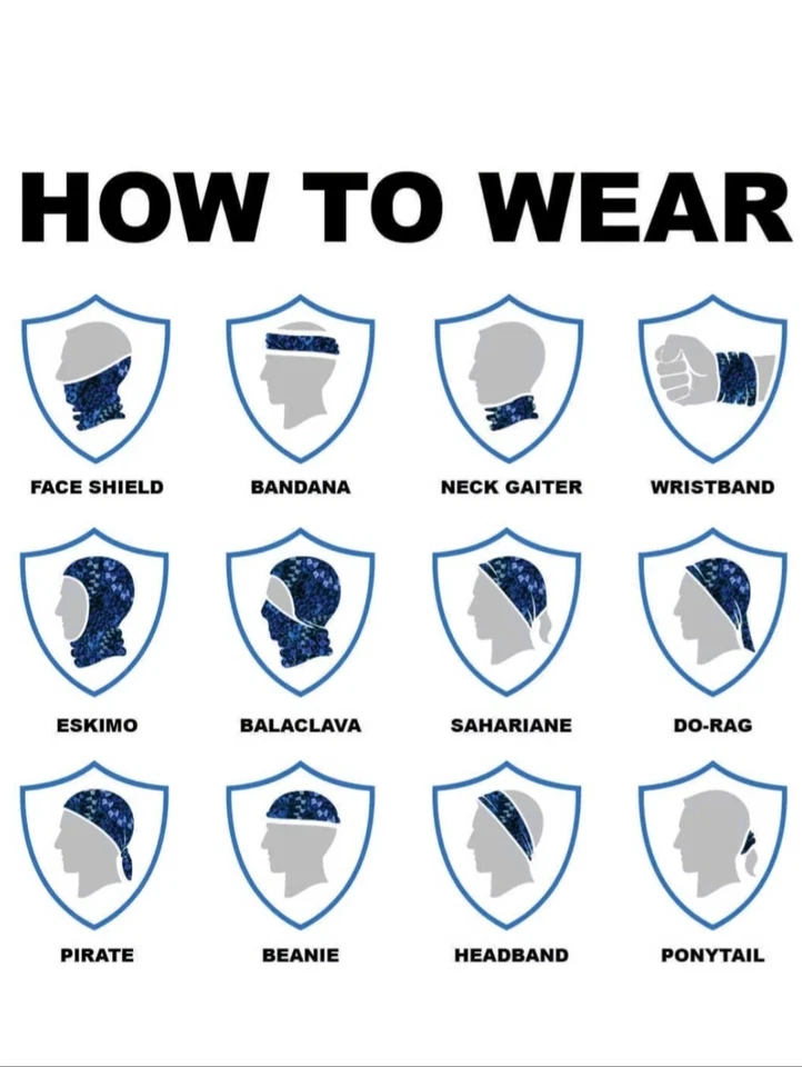 PIRATE'S LIFE UV BUFF ESCALA DE PESCADO Máscara de Protección de Cuello Púrpura Navegación Pesca Sol  Foto 4 de 4