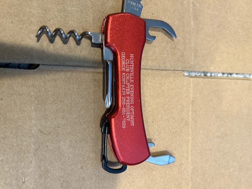 Multi tool Red Engraved