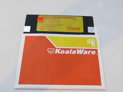 Apple 5.25'' Floppy Disk KoalaWare LOGO DESIGN MASTER vintage computer software