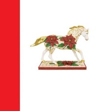 PAINTED PONIES HOLIDAY HORSES - POINSETTIA - 2E/ - Don't Miss this one.