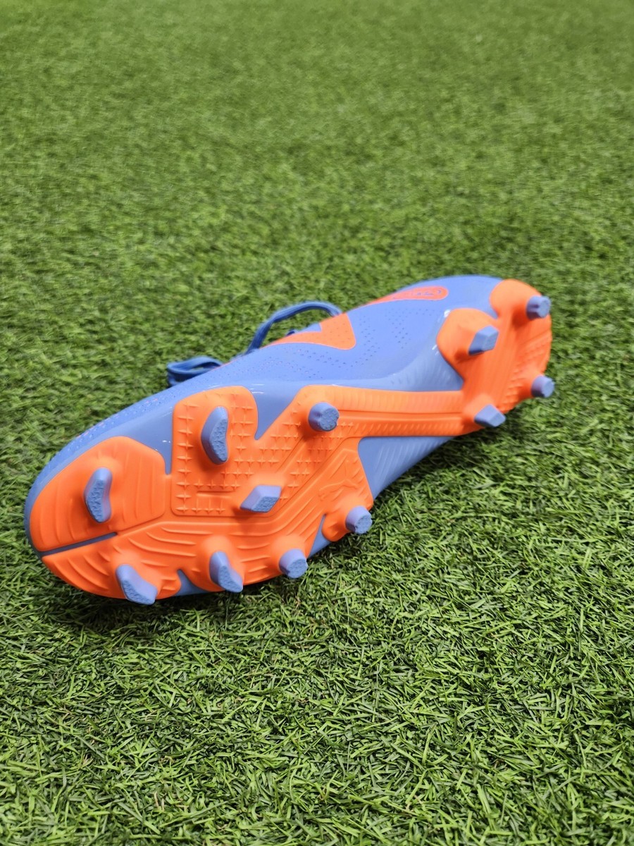 Puma Future Play Fg Men's Soccer Shoes Blue Glimmer-Puma White