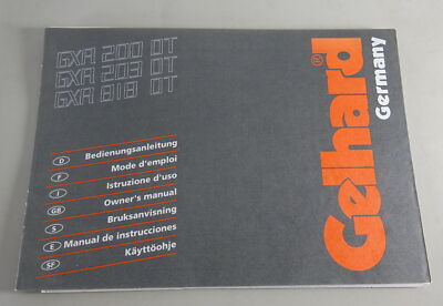 Operating Instructions Gelhard Car Radio GXR 200 DT / GXR 203 DT / GXR 818 DT