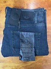 VGB Vintage Genes Black Mens Relaxed Fit French Terry Denim Jeans 32x32