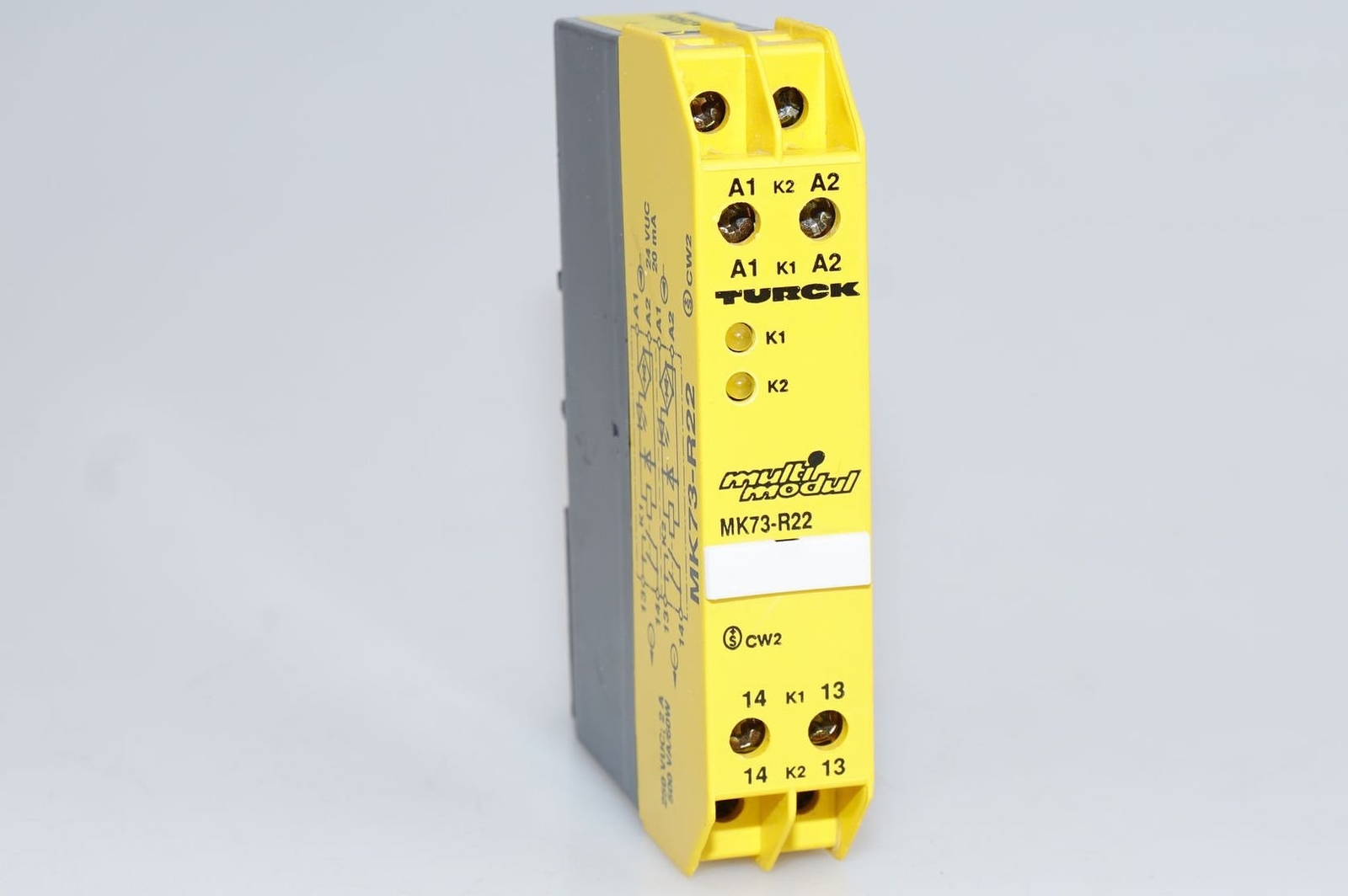 TURCK MK73-R22 24VUC Relay Coupler, Two Channel