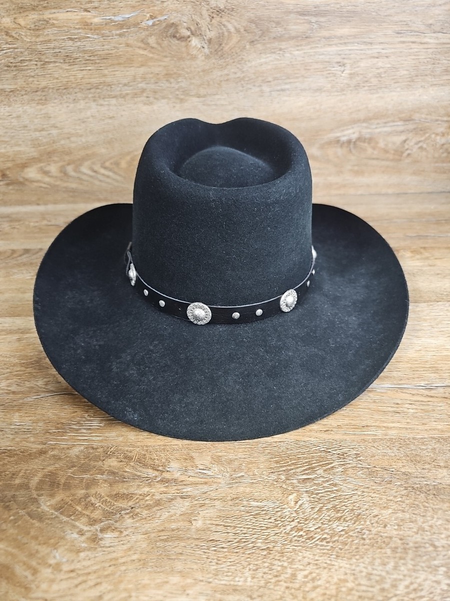 Black Cowboy Hat Bradford Western by Resistol Size 7 1/8  display picture 1