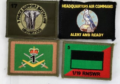 AUSTRALIAN ARMY 4 PATCHES VARIOUS REGIMENTS BATCH 18 - Picture 1 of 1