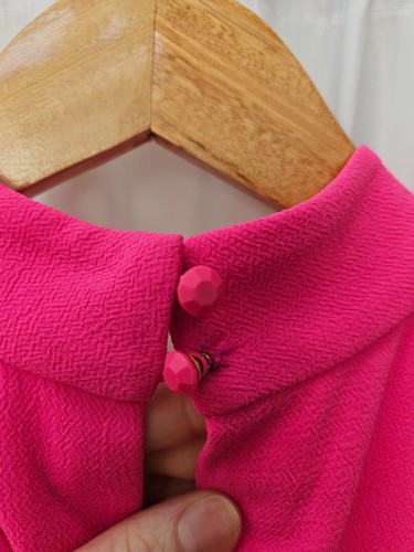 Sexy crepé Trina Turk rosa halter cuello Wanderlust usado EE. UU. 6 por encima de la rodilla - Imagen 8 de 19