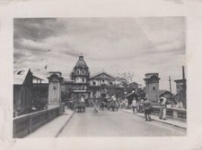 WW2 125th RIC 1944 Manila Church Scene People Interaction Original Photo