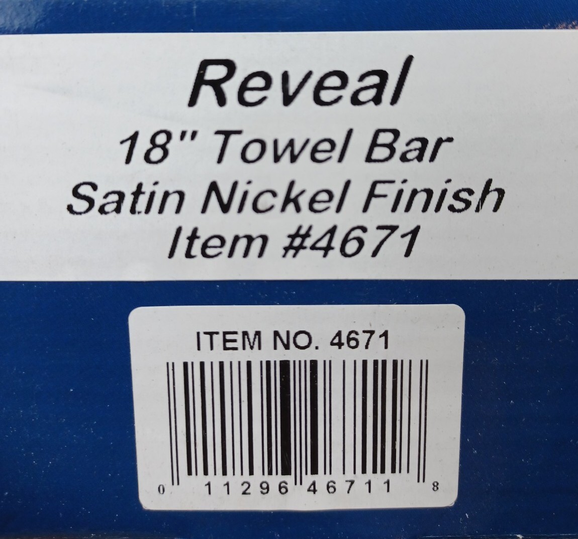 Gatco Reveal 18 in. L Towel Bar in Satin Nickel 4671
