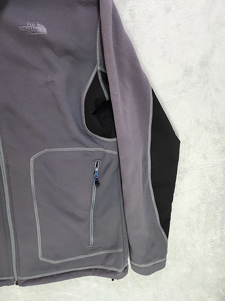 The North Face Men's M Millerton Insulated Gray Zipup Jacket - Image 4 of 4