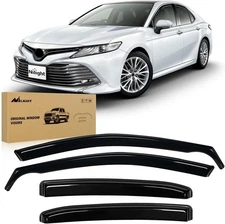 Nilight in Channel Window Rain Guards for Toyota Camry 2018-2023 Sun Visors 4PCS
