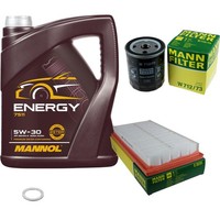 Mann Inspektionspaket 5L Mannol Energy 5W-30 FüR Mazda 6 Kombi 2.0 MZR 1.8 2.5