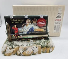 Coca-Cola Winter Billboard Musical Bank Light Up Sounds, Working, Christmas 