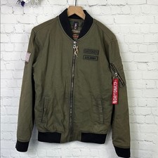 DAYTONA73 Men Aviator Flight Canvas Zip Hi Sp...