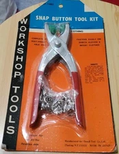 Vtg Oxwall Snap Button Tool Kit Japan for Clothing NOS New MIP Item 1460