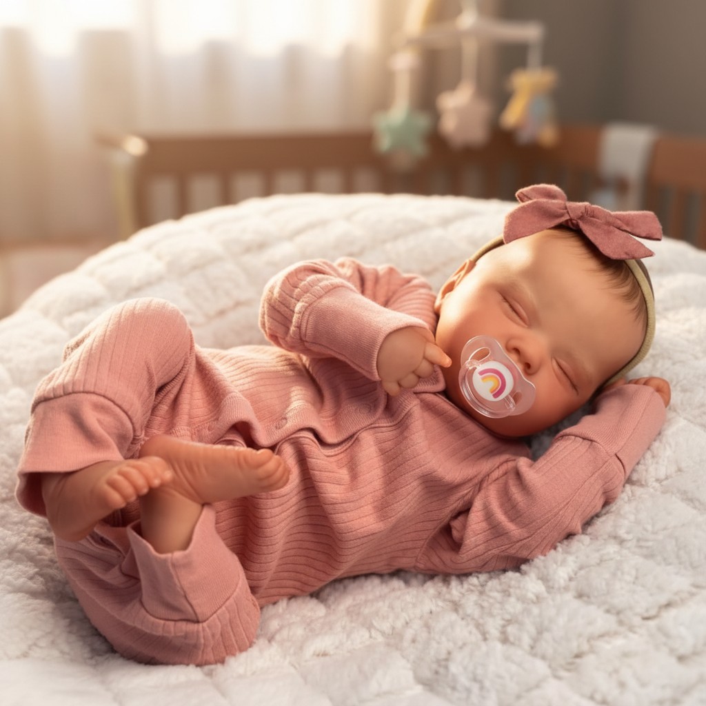 Quinbee 18-Inch Reborn Baby Doll - Complete Set with Gift Box for