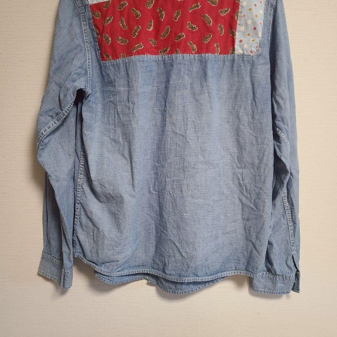 Visvim Granger Chambray Patchwork Shirt Vintage M… - image 6