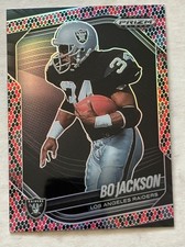 2025 Panini Prizm Black Bo Jackson Snakeskin #112 SSP Raiders