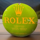 Vintage 12” Rolex Luxury Watches Submariner Domed Porcelain Jewelry Dealer Sign