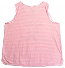 Women's Sleeveless White & Red Striped Nightshirt, Size 3X, By Terra & Sky — photo 5