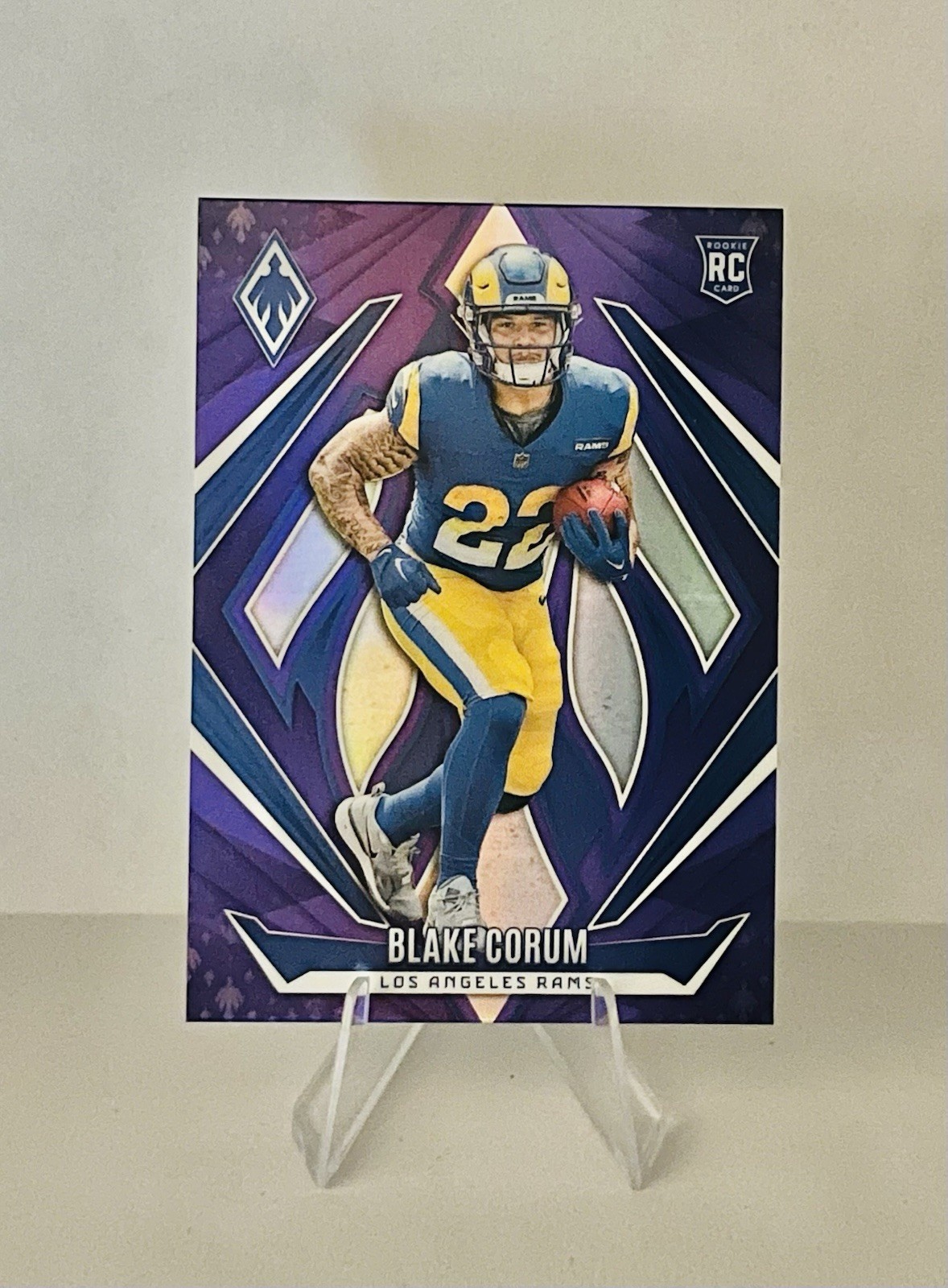 2024 Panini Phoenix - Rookies Blake Corum #158 Purple (RC) 📈 LA Rams