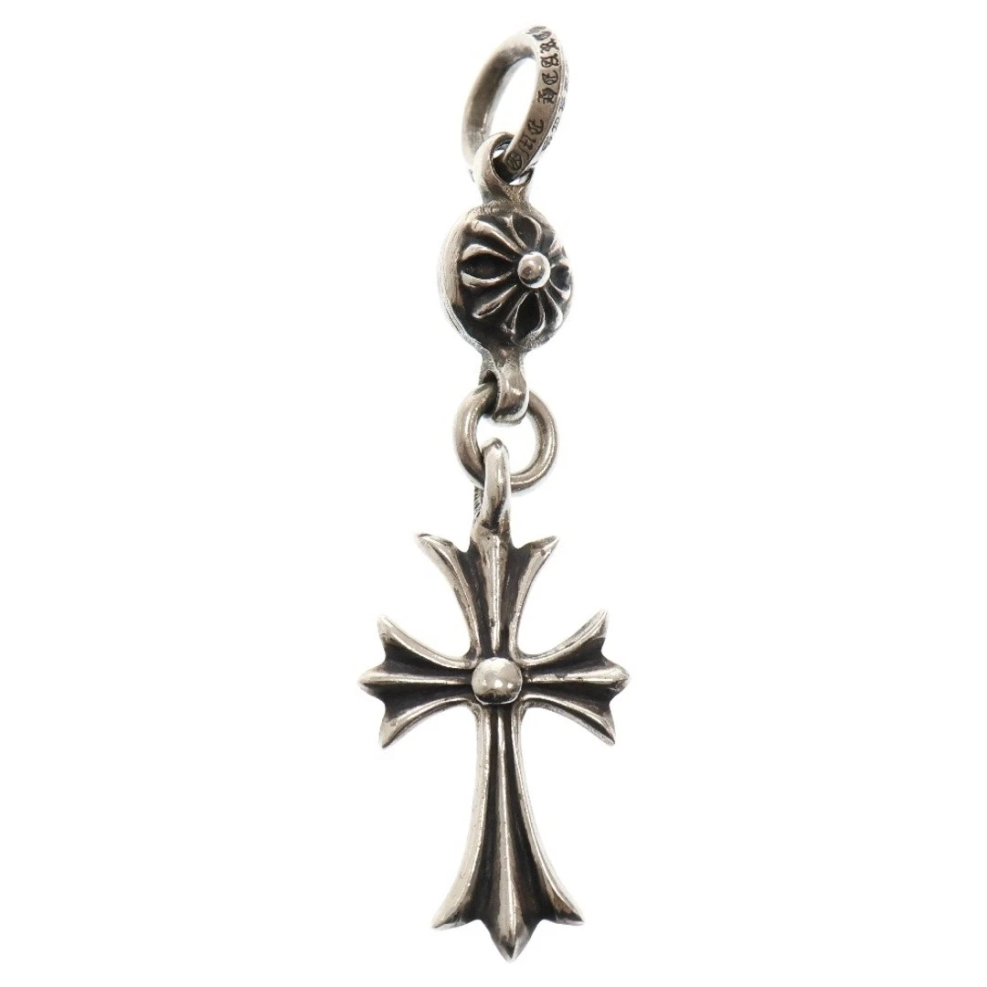CHROME HEARTS CUORI CROMATI 1B TNY CH CRS 1 sfera piccola croce ciondolo top argento usat