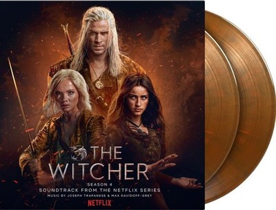 Joseph Trapanese The Witcher: Season 4 LP Vinyl Record Orange & Black Netflix