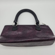 Purple Insulated Wine Carrier Clutch Bag 750ml Snakeskin Pattern 13x6" Primeware