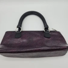 Purple Insulated Wine Carrier Clutch Bag 750ml Snakeskin Pattern 13x6" Primeware