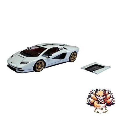 NEU Hung Hing Toys 1/64 Lamborghini Countach LPI 800-4 White Gold Wheel Rims