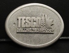 Tesco Corporation Drilling Technology Oil Well Safety Award Smith Belt Buckle TX