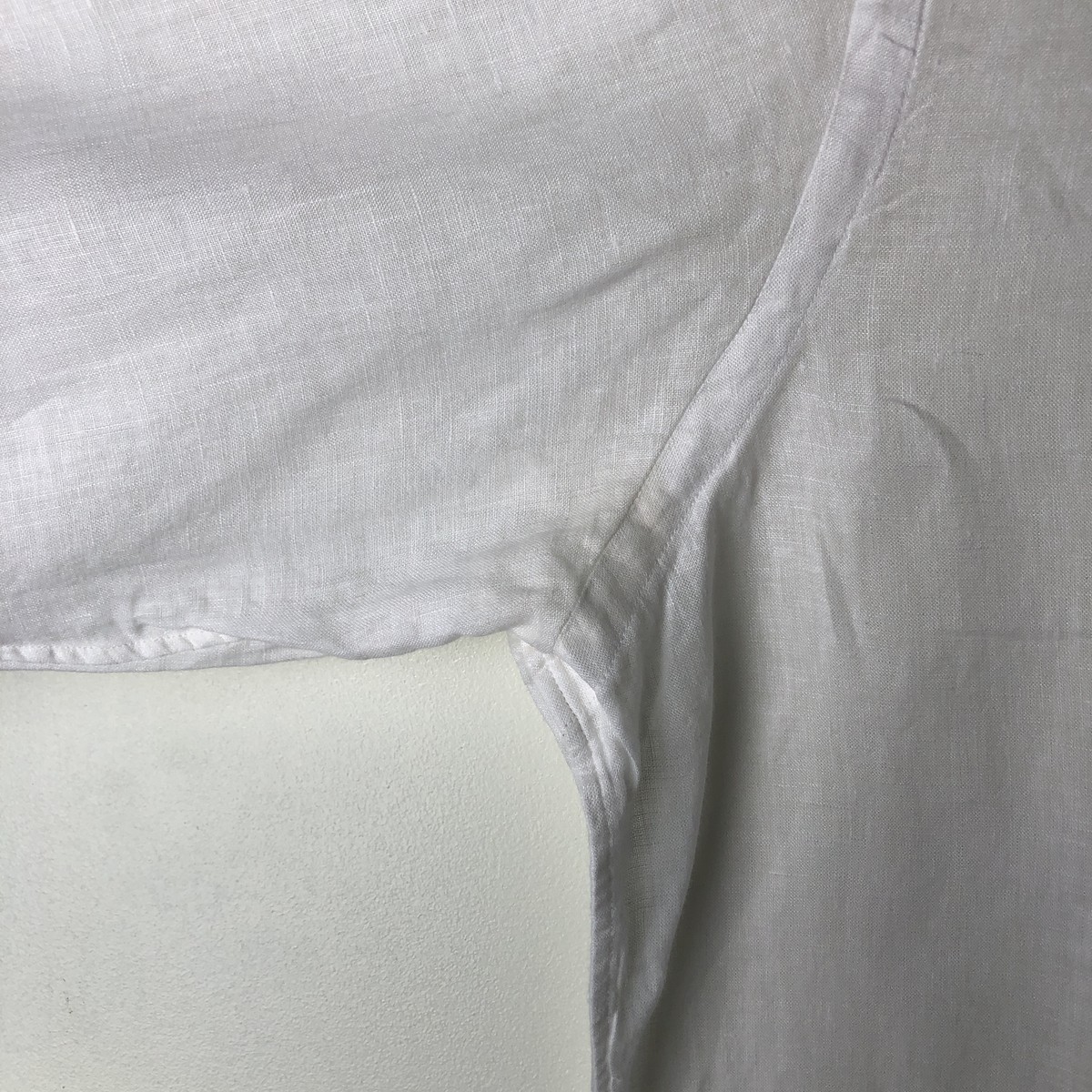 Used Ralph Lauren long-sleeved linen button-down shirt men's size L thumbnail 9