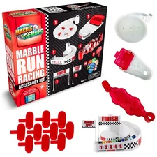 Marble Racing Booster Set - 10 Pieces Total, Construction Building Blocks Toys