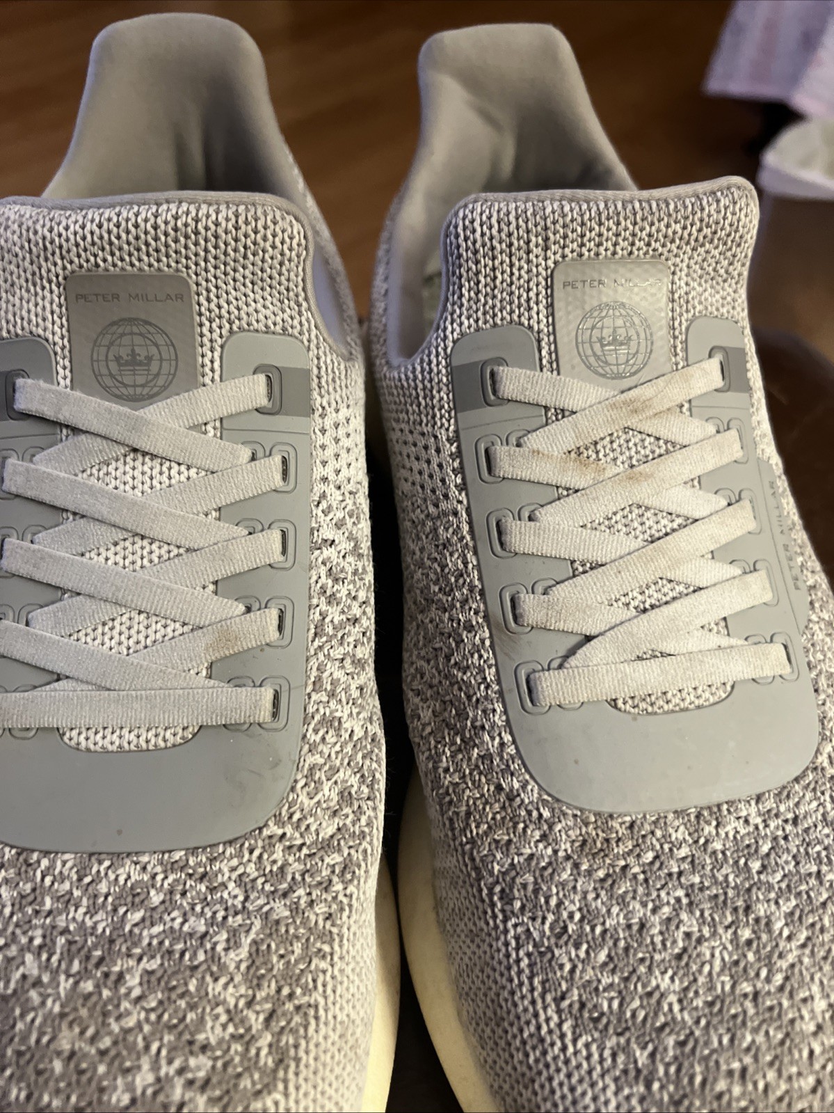 Peter Millar Hyperlight Apollo Gray Ivory Knit Sl… - image 3