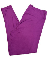 LuLaRoe Womens Leggings Size TC2 Solid Purple Plus 18 NWT