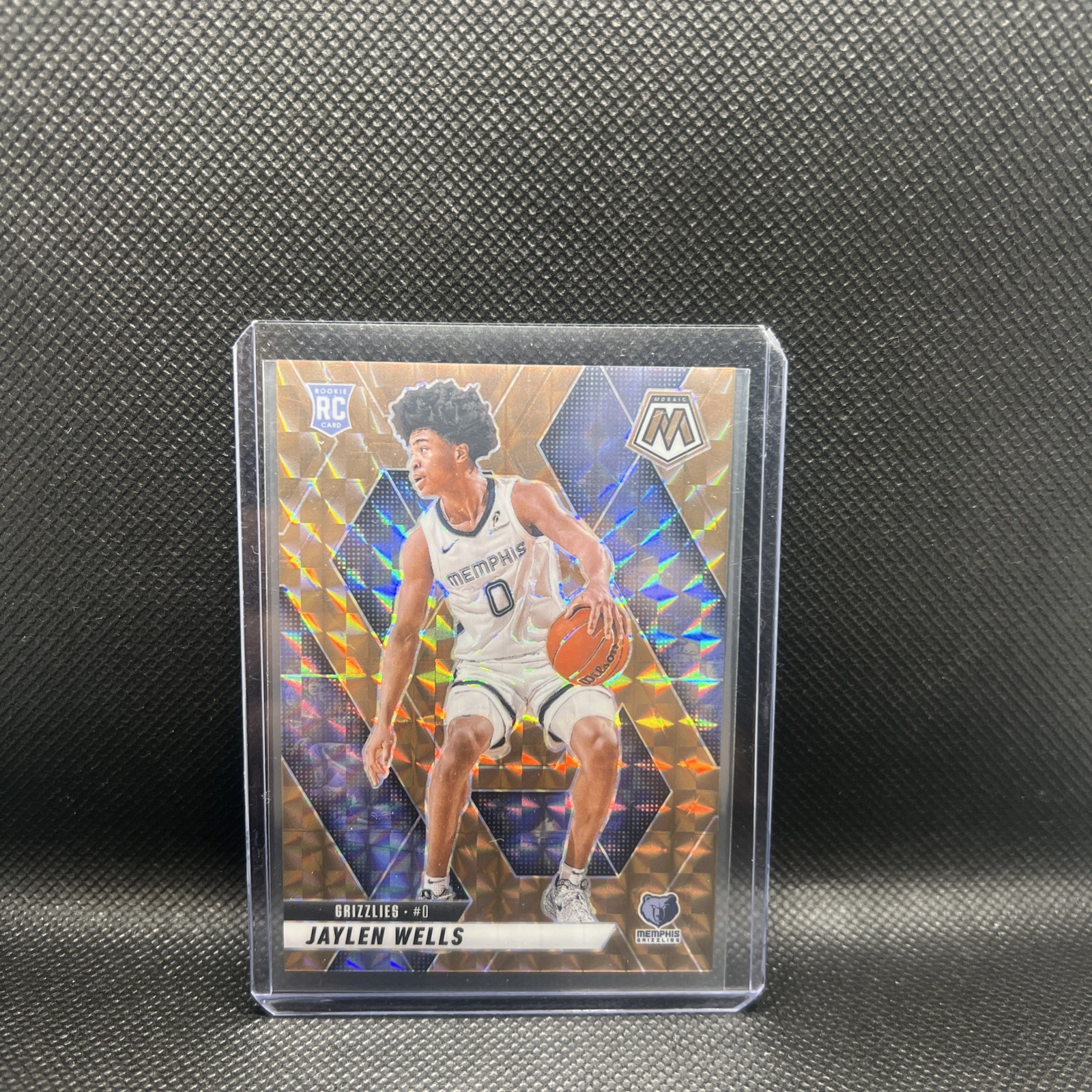 Jaylen Wells 2024-25 Panini Mosaic 68/75 Copper RC Grizzlies #260