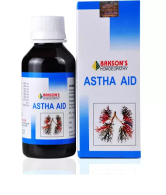 Bakson's Homeopathic Astha Aid Syrup (115ml) Used in Wheezing, Breathlessness