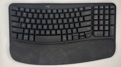 Logitech Wave Keys Wireless Ergonomic Keyboard - Graphite, US English Works