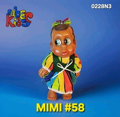 MIMI #58  ️ 1996 NABER KIDS DOLL Wood Carved 11  Ltd Edition #58 RARE
