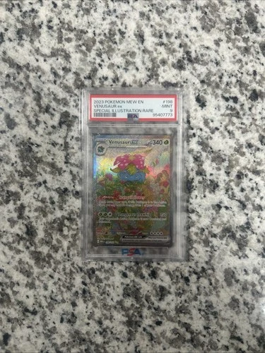 2023 Pokemon Mew En-151 #198 Venusaur Ex Special Illustration Rare PSA 9