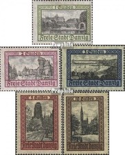 Gdansk 207-211 (édition complète) avec charnière 1924 Paysages urbains