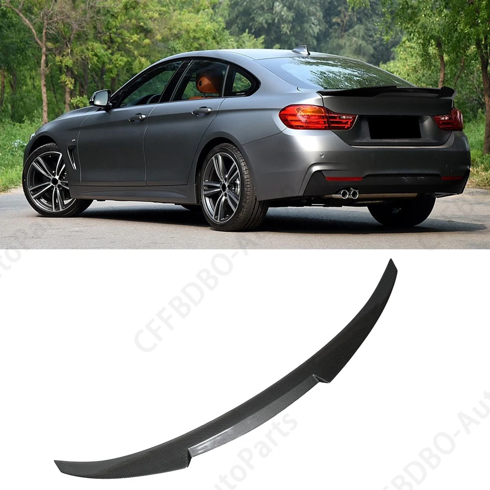 PARA 14-20 BMW F36 430i 435i 440i GRAN COUPE FIBRA DE CARBONO ESTILO M4 SPOILER PORTA-MALAS - Imagem 4 de 4