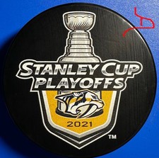 2021 Nashville Predators Stanley Cup Playoffs Souvenir Puck