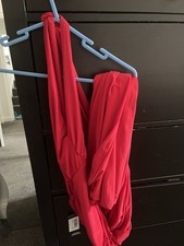 LEONIERED HALTER-NECK SPLIT MAXI DRESS WITH WRAP DETAIL