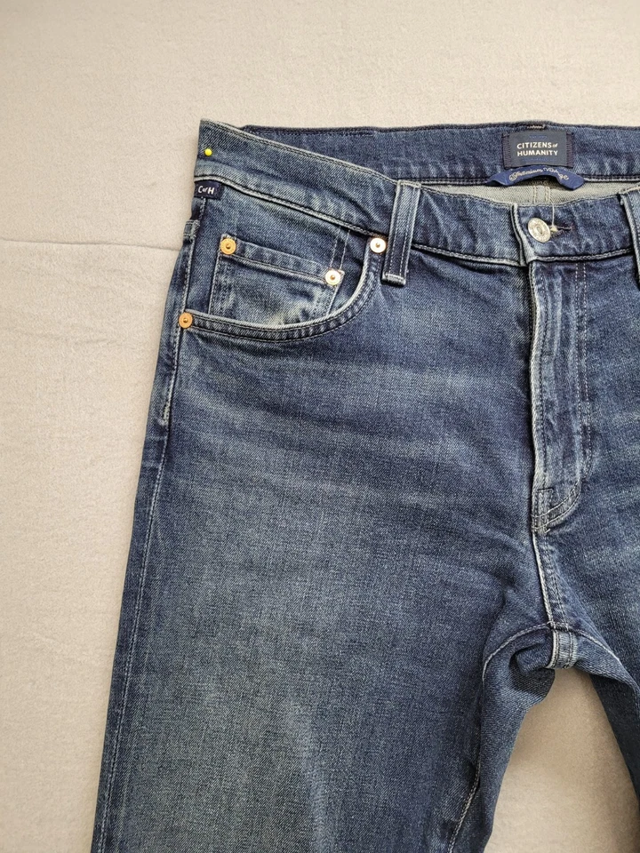 Citizens Of Humanity Men Jeans 30 Blue Casual Relaxed Fit The Milo Denim Trouser - Image 2 of 4