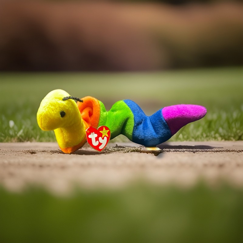 TY Beanie Baby Inch the Inchworm Toy